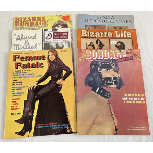 6 Vintage 1970s Specialist Cpfetishbondage Adult Erotic Magazines To Include Femme Fatale From 6991