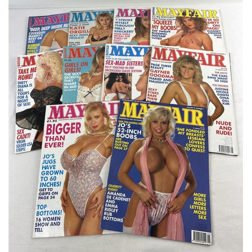 1 - 10 assorted early 1990's issues of Mayfair, adult erotic magazine from Paul Raymond. Issues are from... 