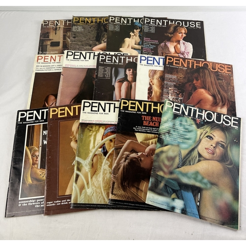 4 - Volume No. 1 complete year set of Penthouse, adult erotic magazine from 1965/6 together with 2 other... 