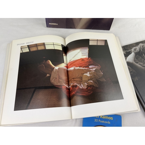 13 - 3 adult erotic photographic books together with a Mel Ramos erotic postcard book from Taschen. Books... 