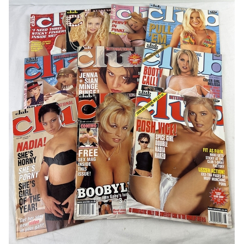 70 - 10 issues of Club International, adult erotic magazine from Paul Raymond. All from volumes 27 & 28.