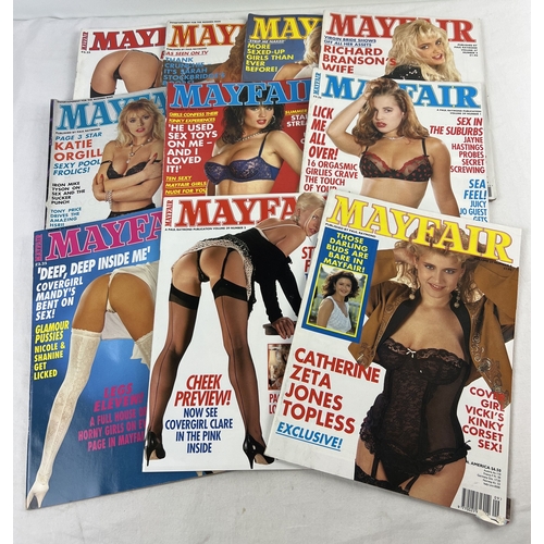 72 - 10 early 1990's issues of Mayfair, adult erotic magazine from Paul Raymond. From volumes 26 - 29.