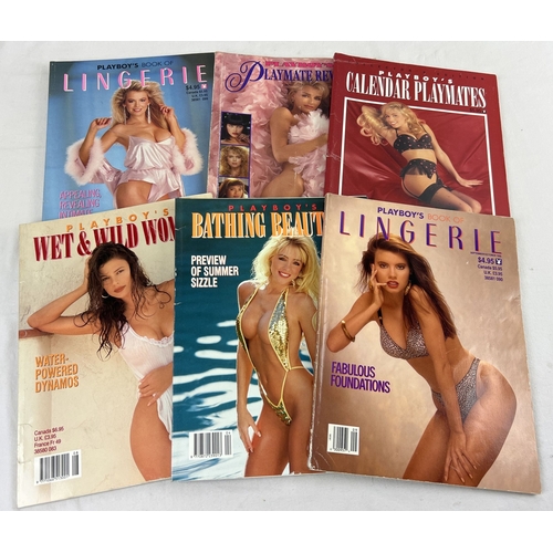 76 - 6 assorted Playboy Press adult erotic publications, to include Playboy's Book of Lingerie, Bathing B... 