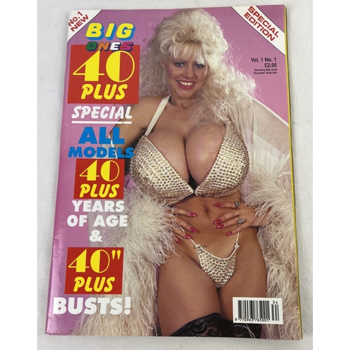 85 - First issue, Volume 1 No. 1 of Big Ones 40 Plus, adult erotic magazine from 1991.