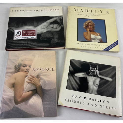 147 - 4 assorted adult books. David Bailey's Trouble & Strife and Lee Friedlander's Nudes - hardback photo... 