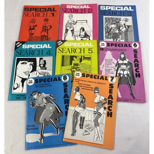 153 - 8 vintage issues of Special Search smaller sized adult erotic correspondence magazine. From volume 2... 