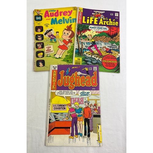 1275 - 3 vintage 1970's American comics - 2 x Archie together with Little Audrey and Melvin from Harvey Com... 