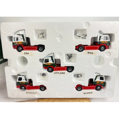 1284 - An Eddie Stobart Ltd 30th Anniversary 1970-2000 collectors set. Comprises 5 die cast lorries: ERF, M... 