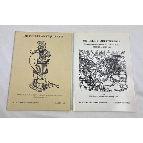 1255 - De Bellis Antiquitatis & Multitudinis, 2 x 1990's Wargames rule books from The Wargames Research Gro... 