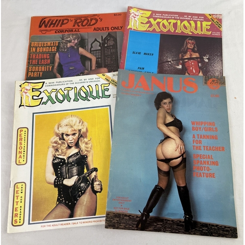 259 - 4 vintage 1970's specialist fetish interest adult erotic magazines. To include 2 issues of Exotique ... 