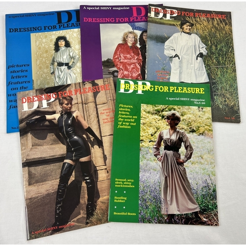 133 - 5 issues of DP Dressing for Pleasure specialist fetish adult erotic magazine from Shiny, No's 2 - 6.