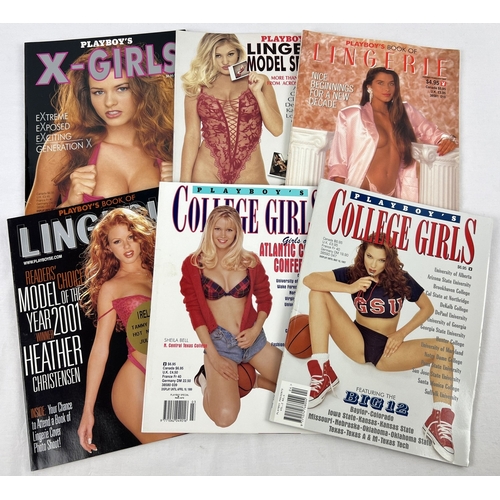 185 - 6 assorted Playboy Special Edition magazines from Playboy Press to include X - Girls, Lingerie Model... 