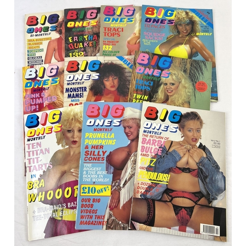 221 - 10 issues of Big Ones, adult erotic magazine from Electric Blue featuring larger breasted women. All... 