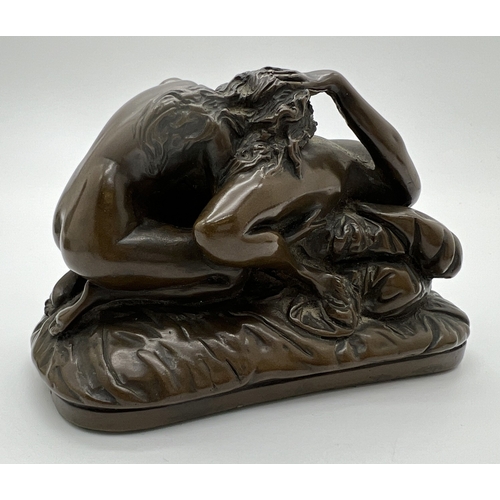 1193 - After Jef (Josef) Lambeaux - small erotic bronze figurine depicting lesbian lovers. Approx. 8cm tall... 