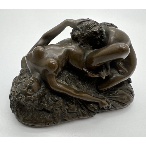 1193 - After Jef (Josef) Lambeaux - small erotic bronze figurine depicting lesbian lovers. Approx. 8cm tall... 