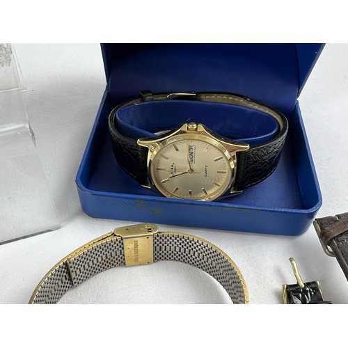 1165 - A collection of ladies and gents vintage and modern wrist watches. |To include a vintage Desotos wit... 