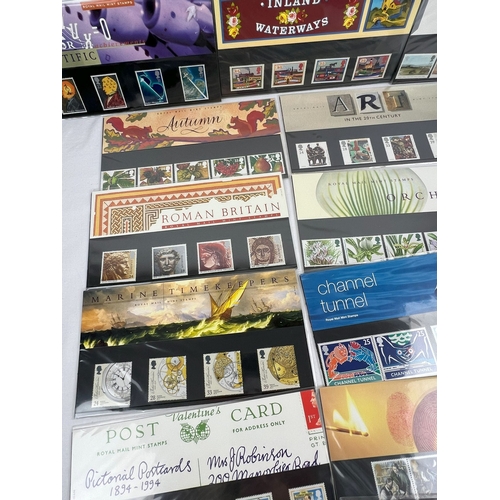 285 - 16 assorted Royal Mail mint stamp sets to include Sherlock Holmes, Pictorial Postcards, The Age of S... 