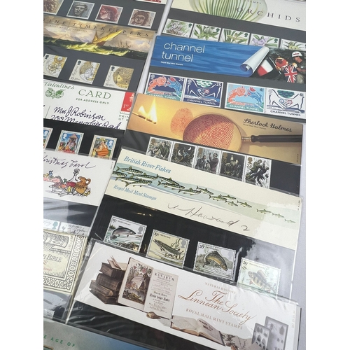 285 - 16 assorted Royal Mail mint stamp sets to include Sherlock Holmes, Pictorial Postcards, The Age of S... 