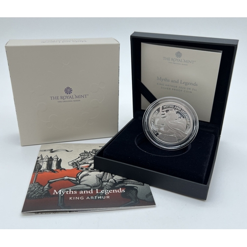 7 - A boxed limited edition 2023 silver proof Myths and Legends King Arthur 2oz £5 coin by The Royal Min... 