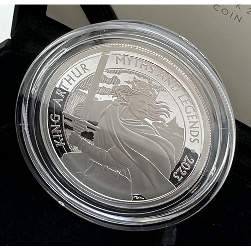 7 - A boxed limited edition 2023 silver proof Myths and Legends King Arthur 2oz £5 coin by The Royal Min... 