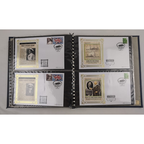 114 - A limited edition collection of 64 R.M.S. Titanic Centenary Stamp and Covers, dated April 2007, by W... 