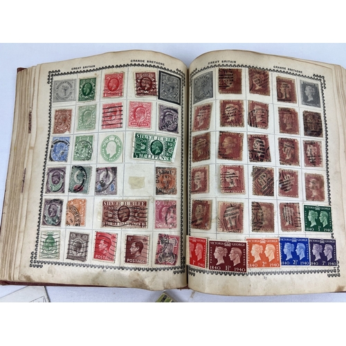 122 - An early to mid 20th century Victory stamp album of British & world stamps together with a small Sta... 