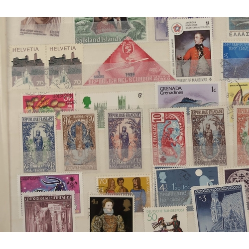 127 - 2 vintage stamp stock books containing both British and foreign stamps in varying conditions. To inc... 