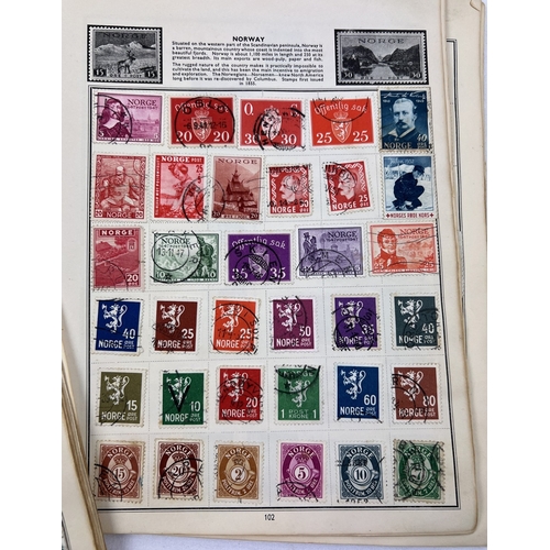 139 - An early 1950's Errimar Amherst stamp album of world stamps to include from sovereign heads Victoria... 