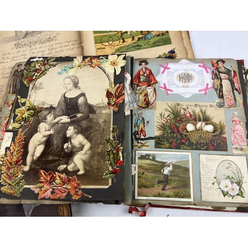 230 - 3 late 19th century & early 20th century scrap albums - a/f. The Bookman album of newspaper cuttings... 