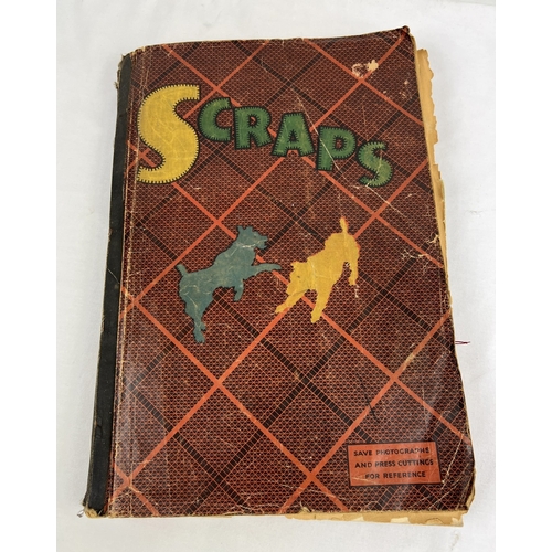 240 - A large Art Deco scrap album containing mostly greetings cards, but also postcards and scraps.