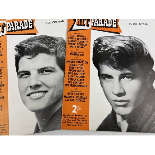 245 - 7 issues of Hit Parade magazine, dating from 1959 - 1961, to include front covers featuring Little R... 