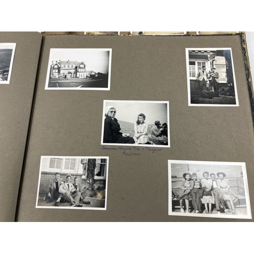 266 - 5 vintage photo albums containing photos predominantly from the 1930's & 40's to include cars, ships... 