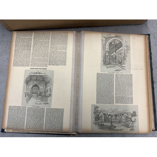 274 - A box of assorted ephemera items to include empty albums, a framed Empire Day certificate, Edwardian... 