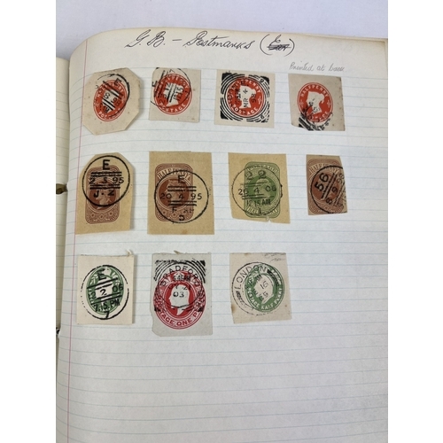 147 - A vintage album containing a collection of British and World Antique and vintage stamps. Sovereign h... 