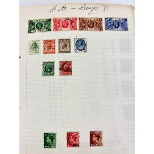 147 - A vintage album containing a collection of British and World Antique and vintage stamps. Sovereign h... 