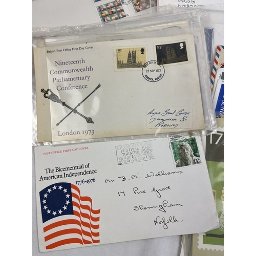155 - A quantity of assorted vintage first day covers and PHQ cards.