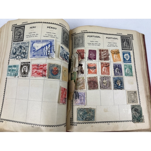 122 - An early to mid 20th century Victory stamp album of British & world stamps together with a small Sta... 