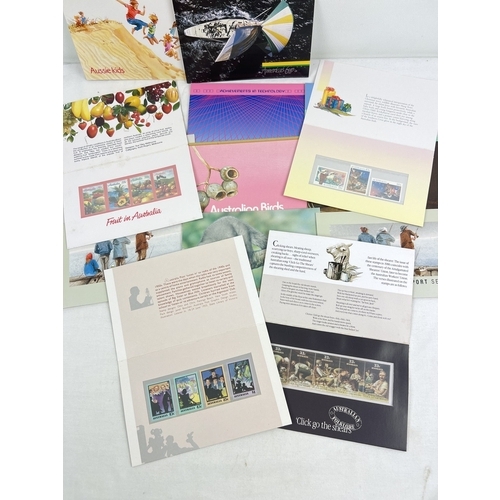 159 - 14 assorted Australia Post mint stamp presentation packs to include Classic Children's Books, Fruit ... 