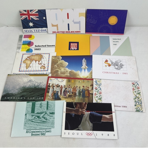 161 - 14 assorted Australia Post mint stamp presentation packs dating from the 1980's. To include Selected... 