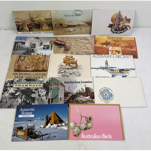 162 - 14 assorted Australia Post mint stamp presentation packs to include Steam Locomotives, Tramways, The... 