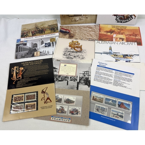 162 - 14 assorted Australia Post mint stamp presentation packs to include Steam Locomotives, Tramways, The... 