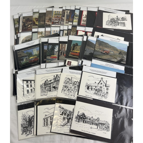 190 - A collection of approx. 90 assorted postcards relating to the history of The Royal Mail.