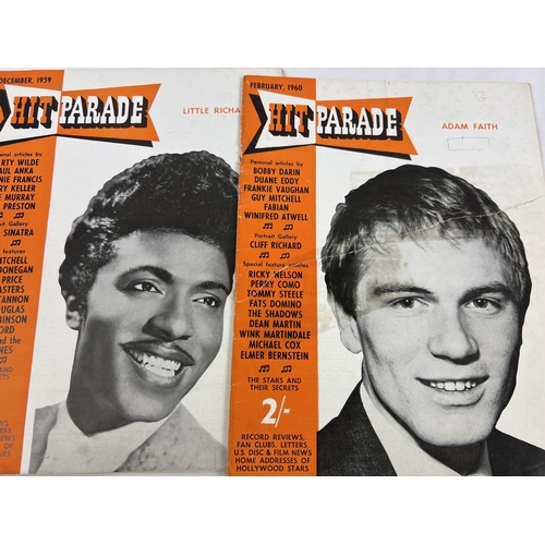 245 - 7 issues of Hit Parade magazine, dating from 1959 - 1961, to include front covers featuring Little R... 