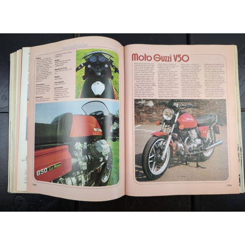 1245 - 8 binders containing 121 issues of On Two Wheels magazine from the 1970's, together with a folder of... 