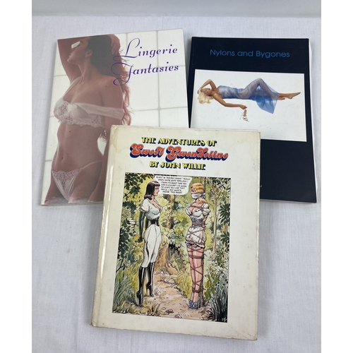 19 - 3 large adult erotic books. The Adventures of Sweet Gwendoline erotic art hardback book from Belier ... 
