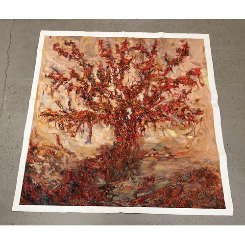 67 - Large limited edition (1 of 1) Giclee fine art print on canvas entitled 'Tree' by Mingzhang Sun. Ima... 