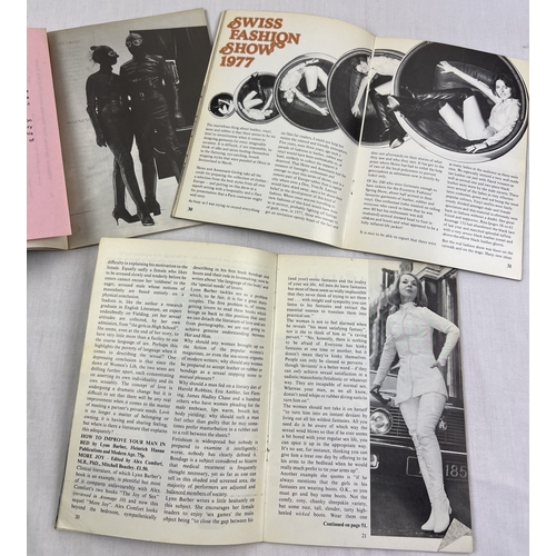 126 - 3 vintage 1970's specialist fetish leather/rubber smaller sized magazines, No's 14, 15 & 16, featuri... 