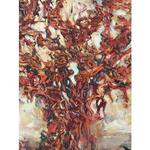 67 - Large limited edition (1 of 1) Giclee fine art print on canvas entitled 'Tree' by Mingzhang Sun. Ima... 