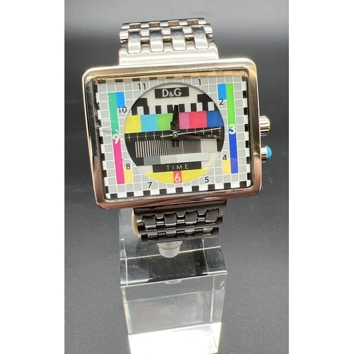 1149 - A Medicine Man wristwatch by Dolce & Gabbana DWO197. Test card face with stainless steel case and st... 