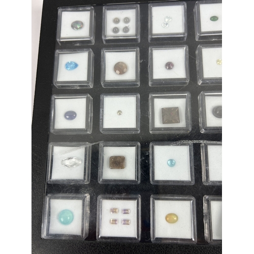 1030 - 4 boxed sets of mixed Gem Collector Gemstones from around the world. To include 50 carats of gemston... 